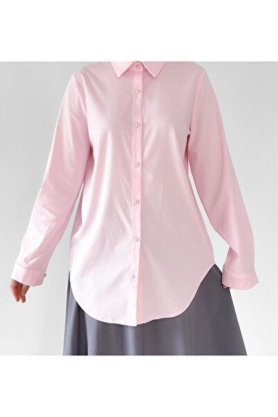 hrmonny Women's Shirt Dusty Pink Cotton Viscose