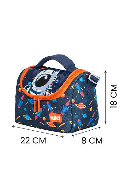 Wia Navy Blue Astronaut Lunchbox with Thermos