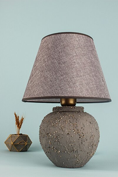 Hmydesign Joie Handmade Seramik Abajur Gri