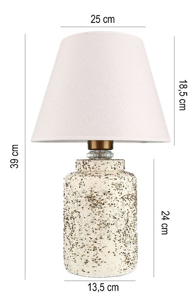 Hmydesign White Ceramic Fermoir - Handmade Lampshade