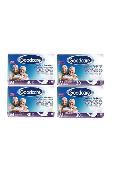 Goodcare Waistbanded Patient Diapers 120 Pieces Medium Medium
