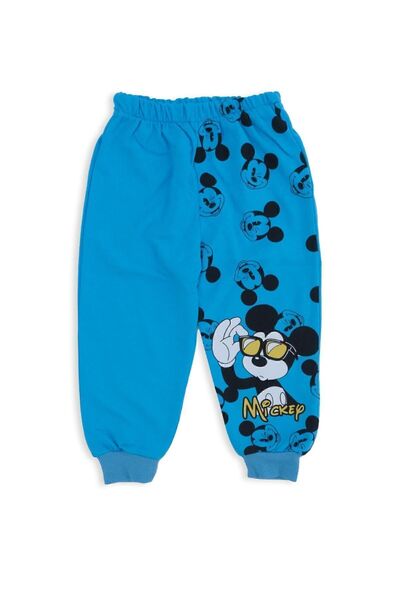 Bebelop Erkek Çocuk Mickey Mouse Gözlüklü Baskılı 2'Li Alt Üst Takım