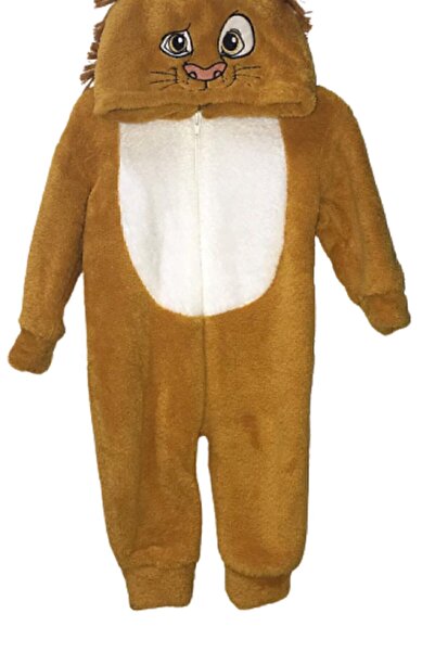 Nurcix بذلة بيبيلوب ويلسوفت من القطيفة على شكل أسد من عمر 1 إلى 3 سنوات