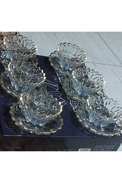 city glass 12 Piece Cookie Set