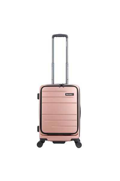 Discovery Patrol 20" Carry-On, TSA Lock, Front Laptop, 4 Double Wheels, Pink