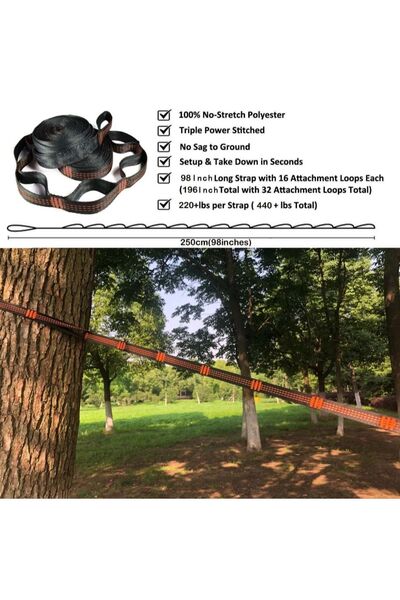 Beauty Box Paraşüt Naylonundan 2 Kişilik Keyif Hamak Dayanıklı Nefes Alabilir Kumaş