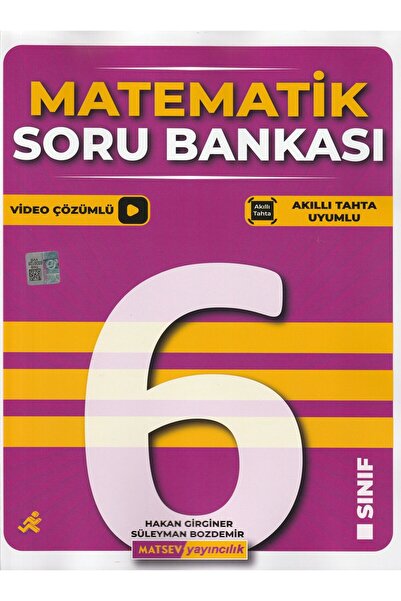 Matsev Yayıncılık 6. Sınıf Matematik Soru Bankası