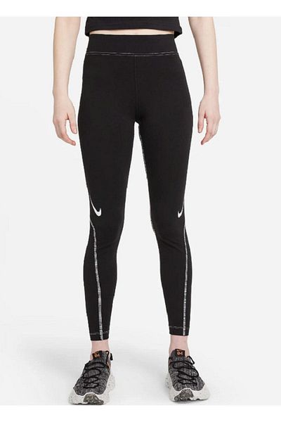 Nike Leggings pentru femei cu talie înaltă cu grafică Swoosh Dd5588-010