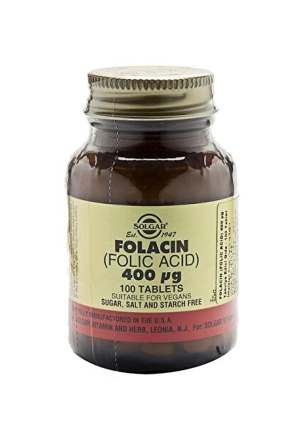 Solgar Folic Acid - 400 Mcg 100 Tablets