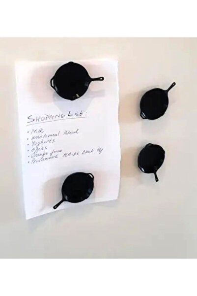 HobiHub Tava Şeklinde Buz Dolabı Magneti 4 Adet