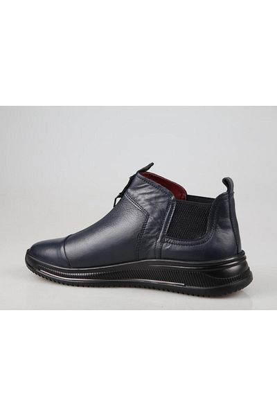 MARCOMEN Ανδρικές μπότες 18401 από γνήσιο δέρμα Navy Blue