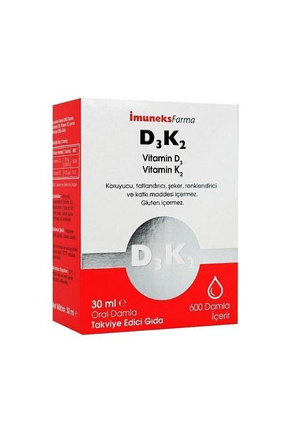 Imuneks Damla Vitamin D3 K2 - 30 Ml