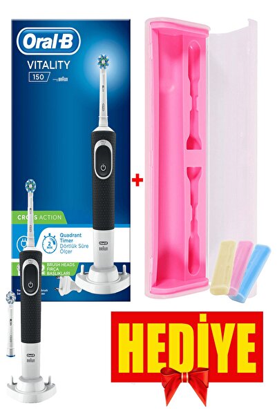 Oral-B Şarj Edilebilir Diş Fırçası D150 Cross Action + Hijyenik Koruma Kabı H...