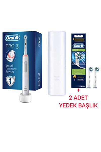 Oral-B Oral B Pro 3500 Şarjlı Diş Fırçası Ve Seyahat Kabı + 2 Li Cross Action...