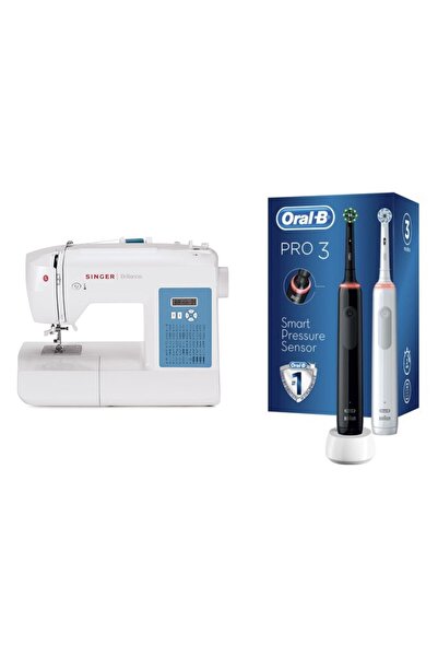 SİNGER Pro Seri Duo Diş Fırçası Seti ve Ev Tipi Kullanımı Kolay ve Pratik Dikiş Makinesi