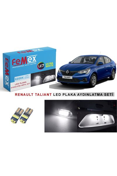 FEMEX Renault Taliant LED Plaka Aydınlatma Ampul Seti FEMEX Parlak Beyaz