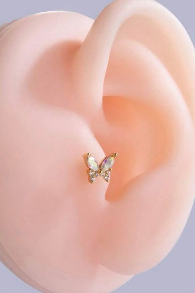 Doa Hologram Butterfly Piercing 316L Surgical Piercing