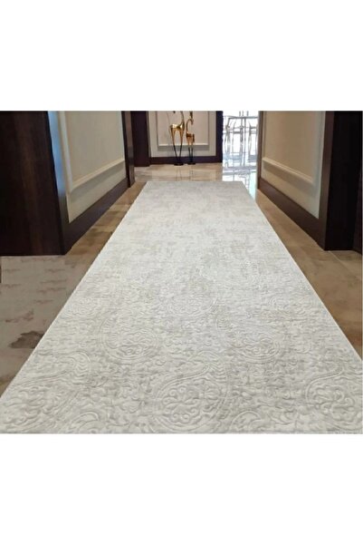 Dinarsu Kaymaz Taban Halı Yolluk Nevra Assos Krem