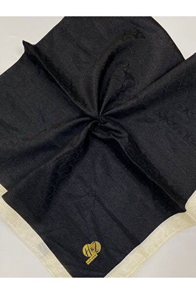 Orkide Monogram Desen Eşarp