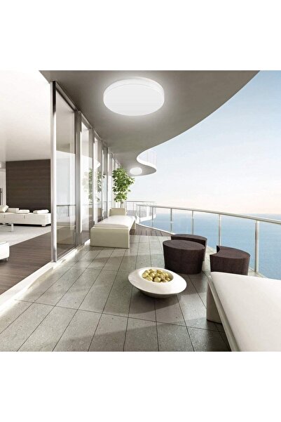 Gökyüzü Panel Lüks Balkon Yuvarlak Avize 25watt-30cm X 30cm Lüks Led Aydınlat...