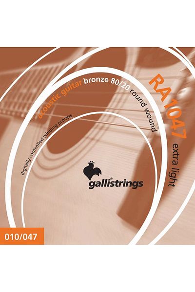 GALLİ Acoustic Guitar String - Extra Light, 10-47 Model