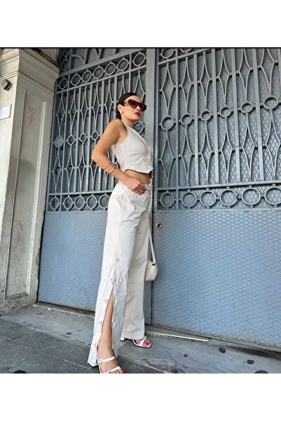 More Linen Vest with Pants Suit