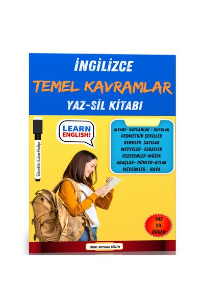 Enine Boyuna Eğitim الإنجليزية المفاهيم الأساسية كتاب YAZ-SIL