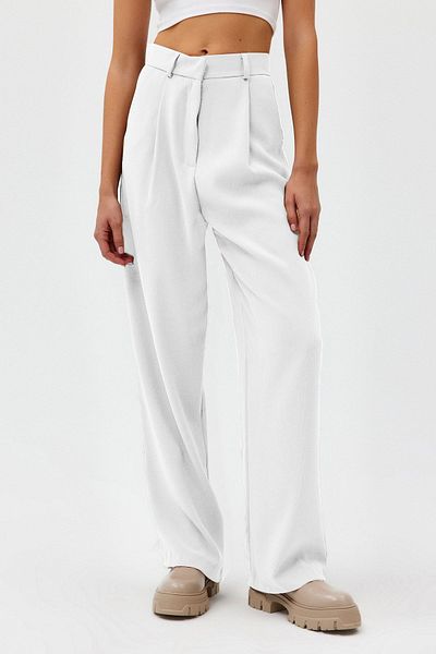 Açelya Okcu High Waist Women's Palazzo Trousers - Wed Leg Style