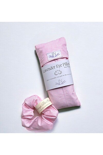 Işıldayan Kutular طقم وسادة عين وإبزيم لافندر - وردي - ملحقات تأمل اليوغا