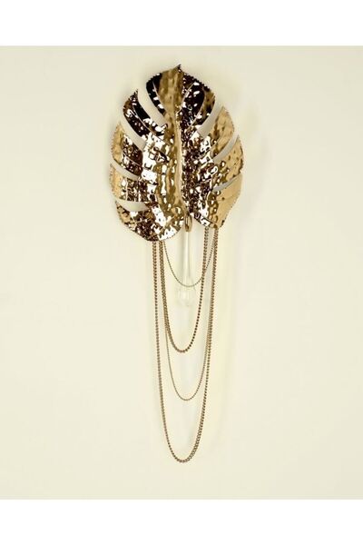 VİSENTE HOME Rainforest Duvar Apliği Pirinç  Altın