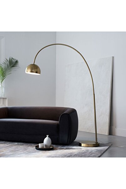 VİSENTE HOME Deve Boynu Lambader Overarching Metal Shade Floor Lamp