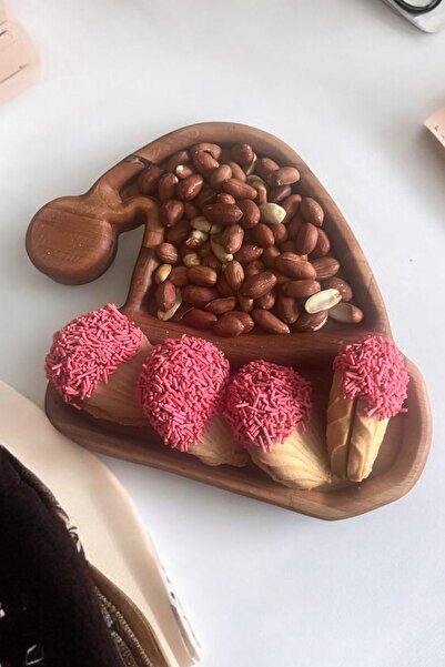 Ayd ahşap Beret Figured Snack Snack Dispenser