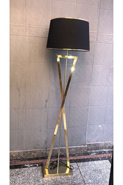 deniz ışık evi Gold Renk Çarpı Model Lambader