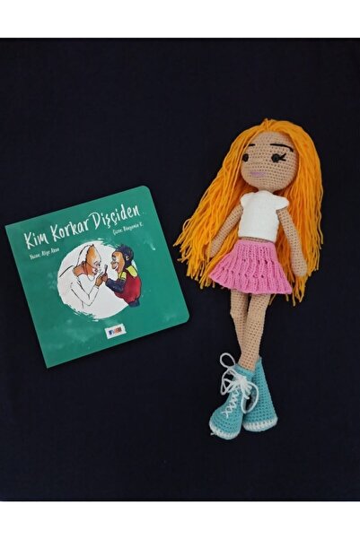 S&k Collection Duygu Bebek Amigurumi Organik Örgü Oyuncak (40 Cm.) Kitap Hediyeli