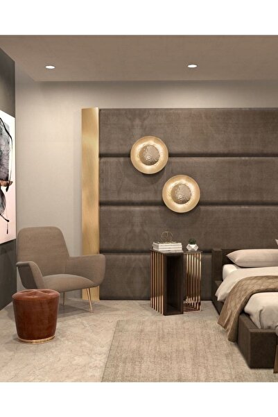 VİSENTE HOME Iki Adet Sarı Aplik Pirinç