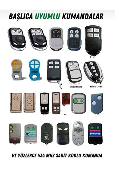 Universal Garaj Kepenk Otomatik Kapı Kumandası  6 Adet