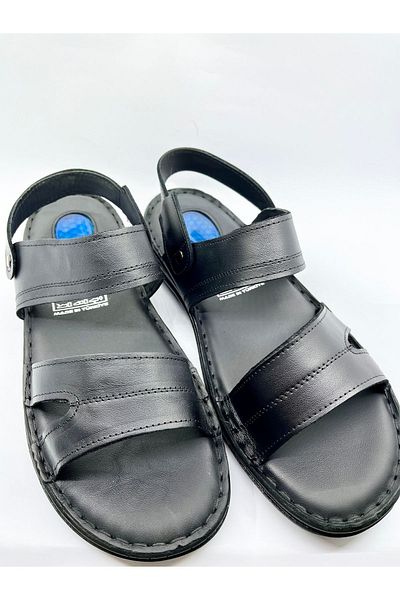 RubinLeather Genuine Leather Men's Slippers