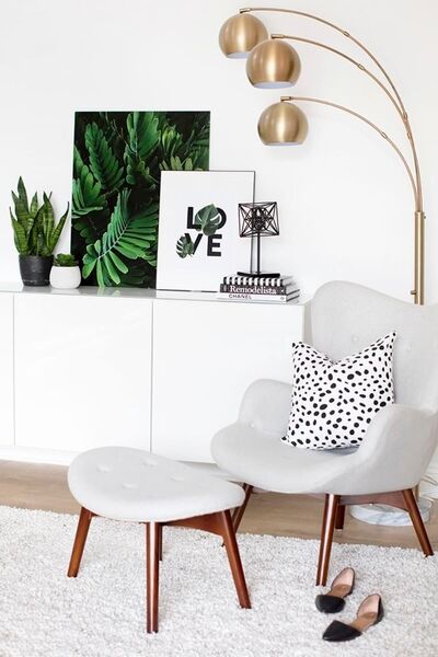 VİSENTE HOME Yay Gold Kaplama, Çağdaş Modern Üç Başlık Deve Boynu Lambader