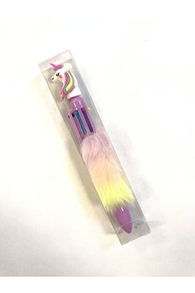 Genel Markalar Peluş Tüylü Tükenmez 6 Renk