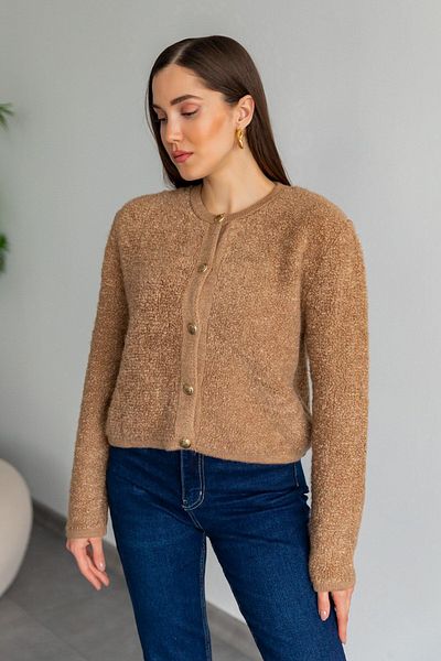 My love butik سترة تيدي ذات الزر الذهبي