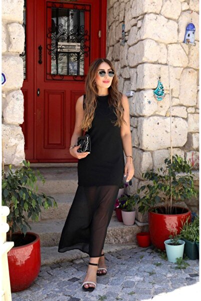 scyllastore Fusta Tulle Rochie cu decolteu rotund