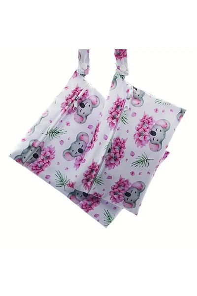 GlassySKY 2 Pieces Waterproof Baby Diapers and Clothing Storage Bag - School, Nursery, Pool, Travel