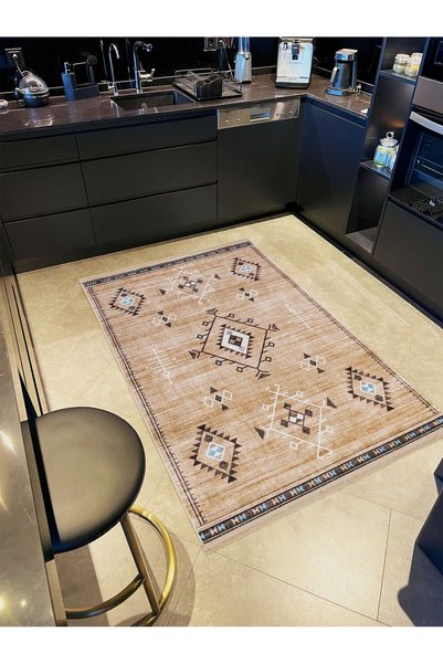 Rugs Modern Halı مجموعة ليلى سجادة ديكور حديثة بقاعدة منسوجة باللون البيج وال...