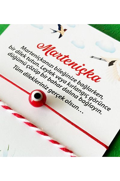 Hepsi Enteresan Marteniçka with Red Evil Eye Beads (1 Piece)