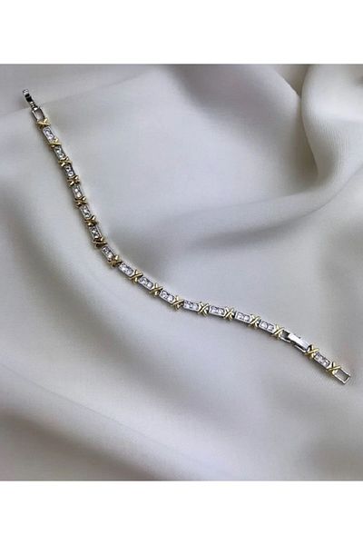 Gül Accessory Steel Tiffany XOXO Model Imported Cast Bracelet