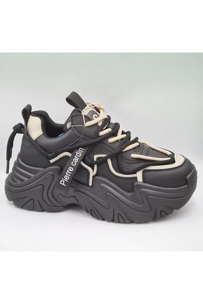 Pierre Cardin 11131 Μοντέλο - Μαύρο Ανατομικό Γυναικείο Sneaker με Χοντρή Σόλα