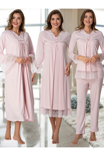 HAMİLE ÇARŞISI Effort 7046 Pink Maternity Set of 4