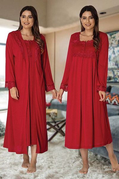Effortt 2402-f Dressing Gown Nightgown