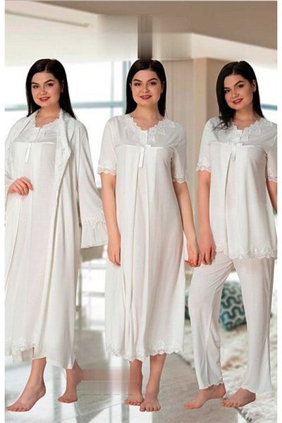 Effort Pijama طقم بيجامة للحوامل من Freya Effort مع ثوب نوم مكون من 4 قطع
