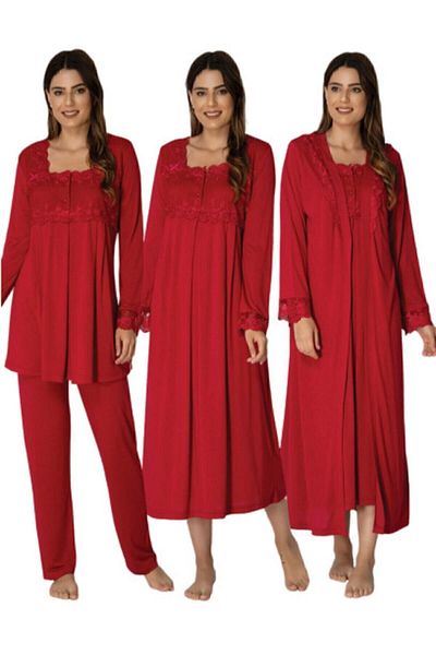 Effort Pijama Freya Effort Maternity Maternity Dressing Gown Nightgown Pajama Set Set of 4